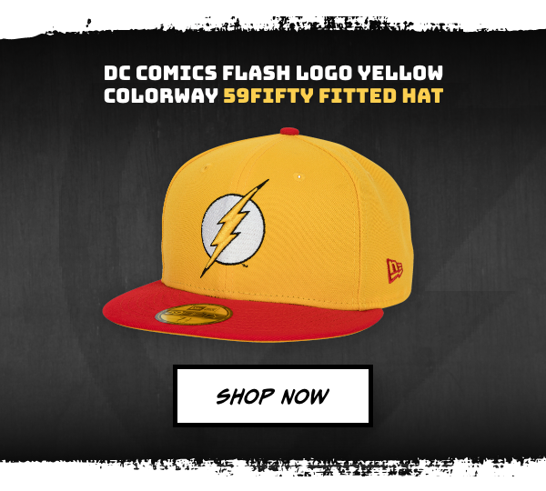 The Flash Logo DC Comics Yellow Colorway New Era 59Fifty Fitted Hat